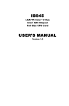 IB945 USER`S MANUAL