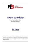 Event Scheduling driver for iPad on RTI XP