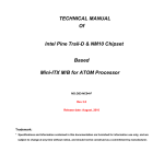 TECHNICAL MANUAL Of Intel Pine Trail-D & NM10