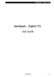 NextSpeak - English TTS User Guide