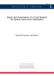 Study and Automation of a Test System for Space Instrument