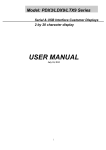 LD9000 Pole Display User Manual