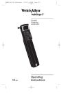 Audioscope 3 Portable Screening Audiometer, User Manual