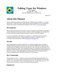 Talking Typer for Windows