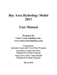Bay Area Hydrology Model 2013 User Manual