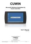 Microsoft Windows Embedded CE Touch Controller User`s Manual