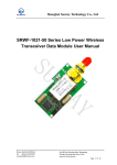 SRWF-1021-50 Series Low Power Wireless Transceiver Data