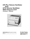 Puritan-Bennett LP6,LP10 Ventilator