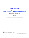 HLA Fusion Research User Manual v3_0