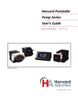 Harvard Peristaltic Pump Series User`s Guide