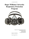 Roger Williams University Respiratory Protection Program