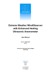 Extreme Weather WindObserver User Manual