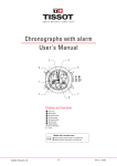 Chronographs with alarm User`s Manual
