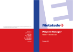 Project Manager User Manual