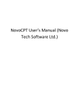 NovoCPT User`s Manual (Novo Tech Software Ltd.)