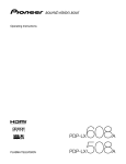 PDP-LX608A manual