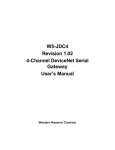 W5-JDC4 User Manual 1 - Western Reserve Controls