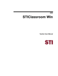 STIClassroom Win Teacher Manual