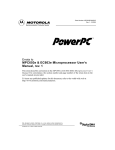 MPC603e & EC603e Microprocessor User`s Manual, rev. 1