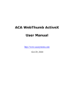 ACA WebThumb ActiveX User Manual