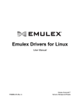 Emulex Drivers for Linux User Manual
