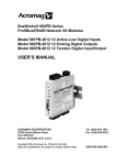 ProfiBus/RS485 Network I/O Modules User`s Manual