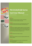 PIO-D144/D168 Series Card User Manual