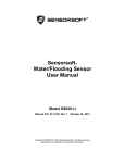 Sensorsoft Water/Flooding Sensor User Manual
