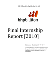 Final Internship Report [2010]