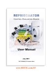 Refrigerator control evaluation board user manual