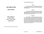 1553 PCMCIA CARD User`s Manual