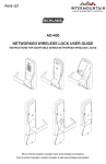 AD-400 NETWORKED WIRELESS LOCK USER GUIDE