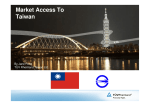 Market Access to Taiwan