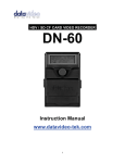 Datavideo DN-60 Instruction Manual