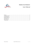 Mobile Email Redirect User`s Manual