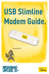 USB Slimline Modem Guide.