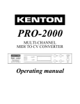 Pro-2000 mk1 Manual - Kenton Electronics