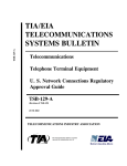 tia/eia systems bulletin - Telecommunications Industry Association