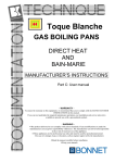 Toque Blanche GAS BOILING PANS