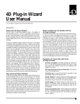 4D Plug-in Wizard User Manual