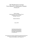 Energy Audits - Weatherization Assistance Program Technical