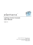 Lighting Control Console User Manual - ELS