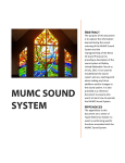 MUMC Sound System - Motley United Methodist Church