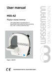 User manual HSS-AZ - Wassermann Dental