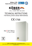 Technical Manual - köber wall hung gas boilers