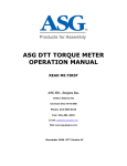 ASG Torque Tester User Manual - Forward Precision Tools +