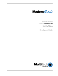 ModemModule Model MT5634SMI Developer`s Guide