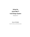 Using the Electric VLSI Design System