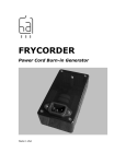 FRYCORDER Power Cord Burn-in Generator
