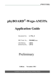 phyBOARD -Wega-AM335x Application Guide Preliminary